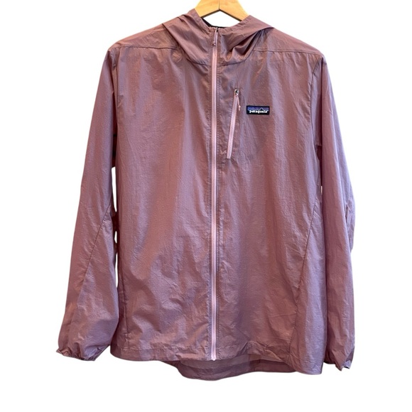 Patagonia NWT Houdini Men’s Jacket Mauve Lightweight Windbreaker Hood Large - Picture 3 of 16